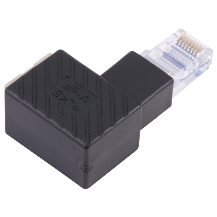 Adattatore RJ45 maschio-femmina 90 gradi per cavo Ethernet