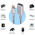 Adattatore OTG 8 pin maschio a USB femmina per iOS