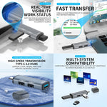 Adattatore HUB USB 2.0 x2 + USB 3.0 a 3 porte USB 3.0