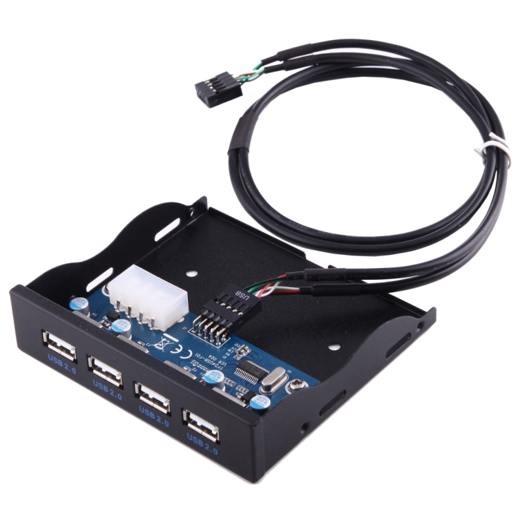 Pannello frontale baia espansione floppy 3,5" USB 2.0 4 porte