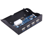 Pannello frontale baia espansione floppy 3,5" USB 2.0 4 porte