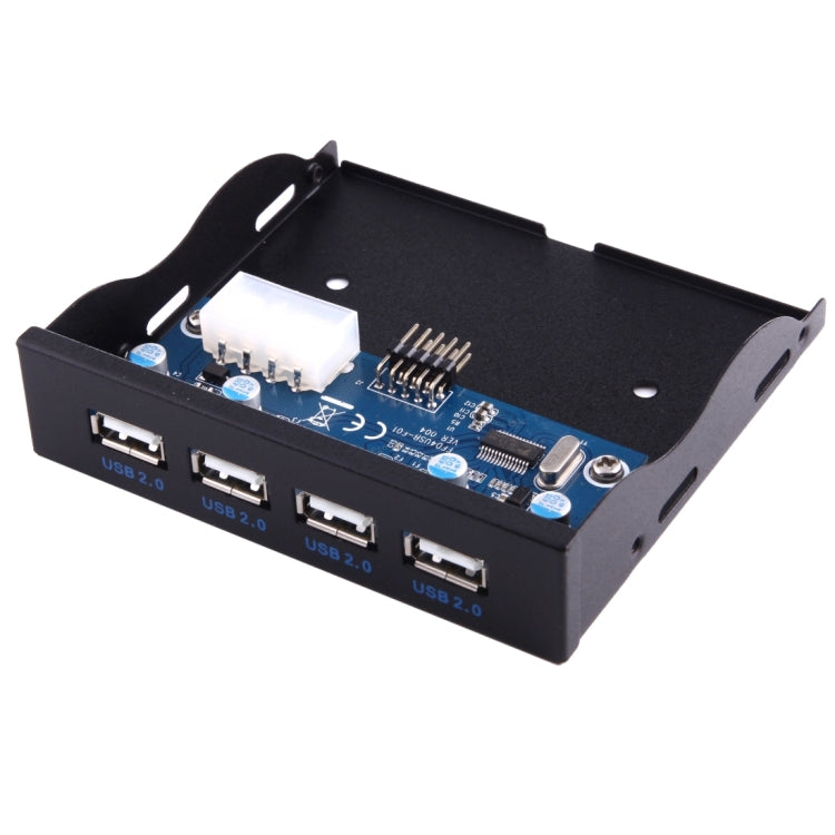 Pannello frontale baia espansione floppy 3,5" USB 2.0 4 porte