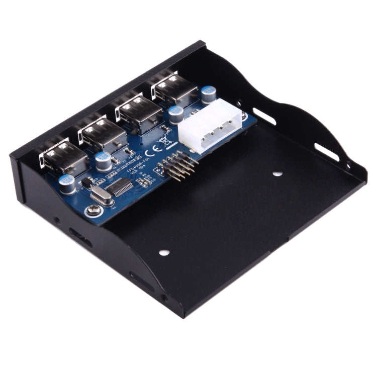 Pannello frontale baia espansione floppy 3,5" USB 2.0 4 porte