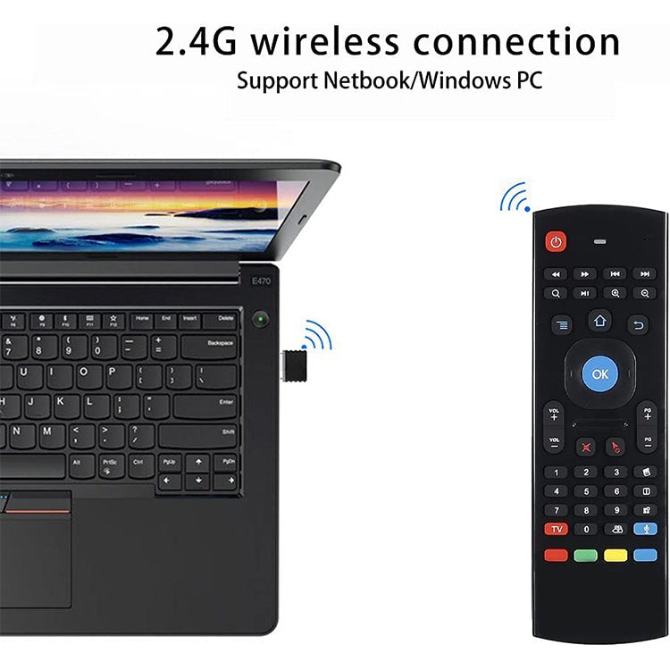 MX3-L Voice Tastiera Wireless Fly Air Mouse 2,4 GHz