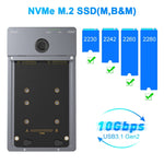 Docking station NVMe doppia unità M.2 USB3.1 Gen2 Rocketek ME921