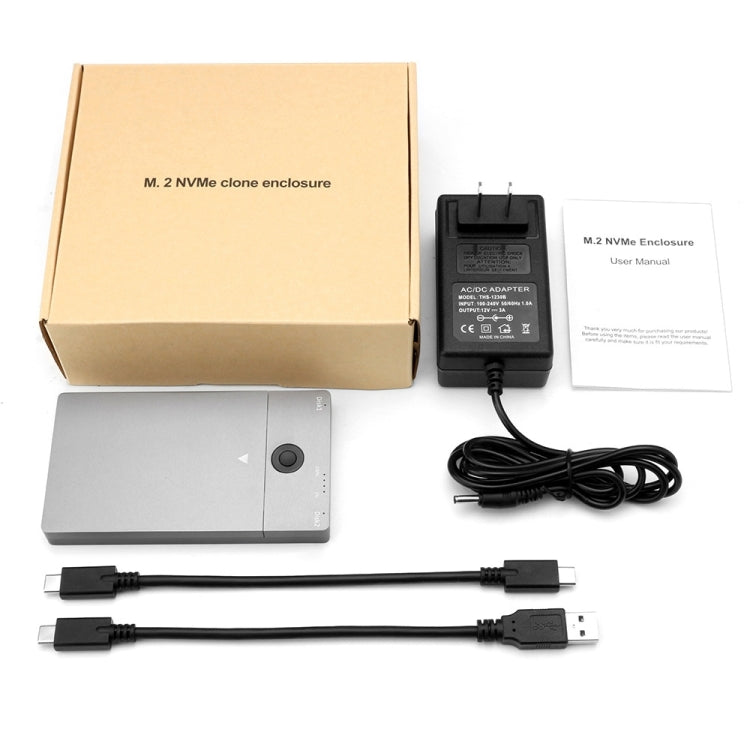 Docking station NVMe doppia unità M.2 USB3.1 Gen2 Rocketek ME921