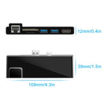 Adattatore HUB Rocketek 6 in 1 HDMI USB 3.0 RJ45 per Surface Pro
