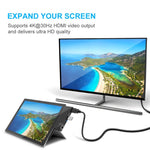 Adattatore HUB Rocketek 6 in 1 HDMI USB 3.0 RJ45 per Surface Pro