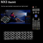 Telecomando tastiera wireless MX3-L retroilluminato bianco