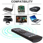 Telecomando tastiera wireless MX3-L retroilluminato bianco