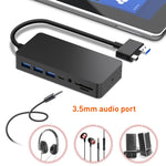 Rocketek SH701 Hub USB 3.0 11 in 1 con RJ45 per Surface Pro 4/5/6