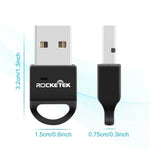 Adattatore Bluetooth 4.0 USB Rocketek compatibile Windows