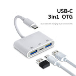 Adattatore USB-C 3 in 1 S-202 per ricarica, audio e dati - immagine 2