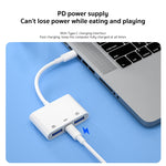 Adattatore USB-C 3 in 1 S-202 per ricarica, audio e dati - immagine 4