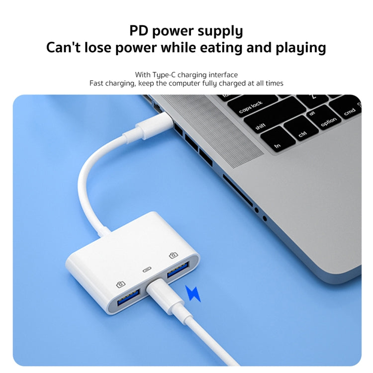 Adattatore USB-C 3 in 1 S-202 per ricarica, audio e dati - immagine 4