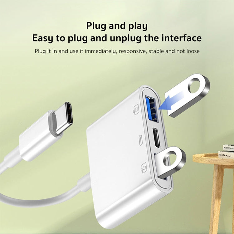 Adattatore USB-C 3 in 1 S-202 per ricarica, audio e dati - immagine 5