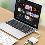 Adattatore USB-C 3 in 1 S-202 per ricarica, audio e dati - immagine 7