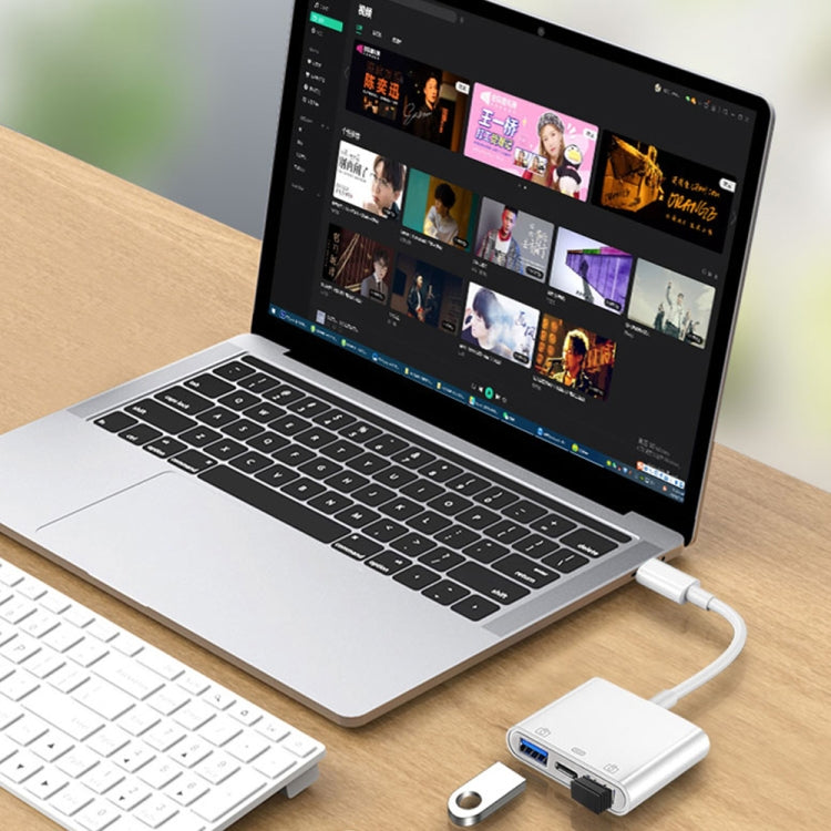 Adattatore USB-C 3 in 1 S-202 per ricarica, audio e dati - immagine 7