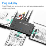 Adattatore SATA IDE a USB 3.0 per dischi 2,5" e 3,5"