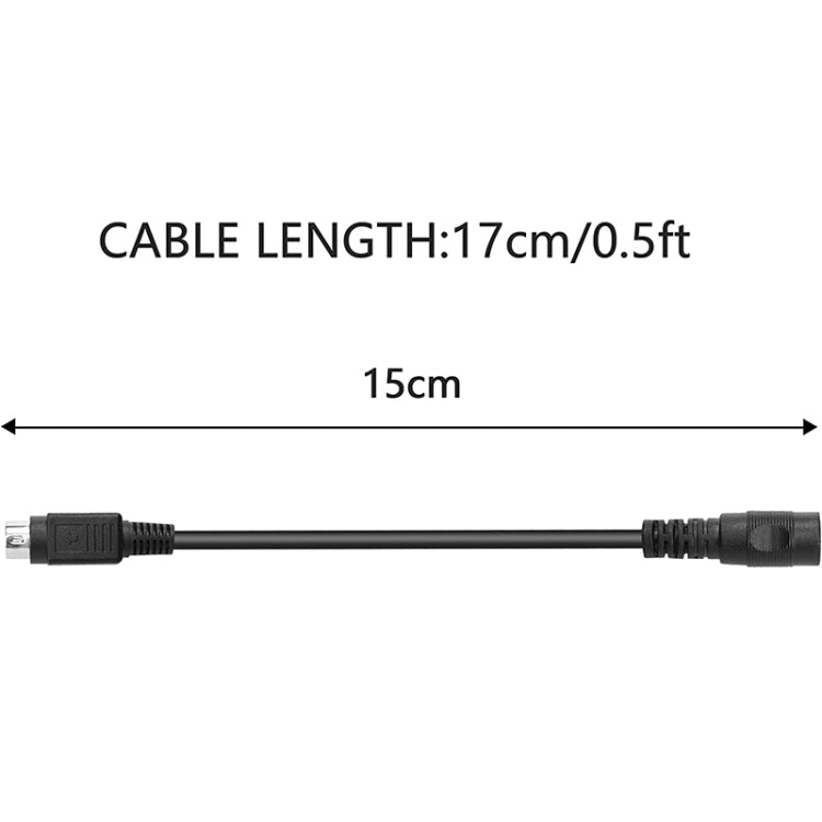 Cavo alimentazione CCTV 4 pin DIN maschio a DC 5,5 x 2,1 mm - immagine 3