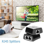 Accoppiatore Ethernet RJ45 a 2 porte con protezione fulmini