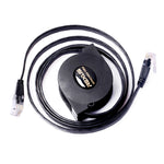 Cavo Ethernet CAT6 piatto RJ45 retrattile 1 metro