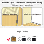 Cavo Ethernet CAT6 piatto RJ45 retrattile 1 metro