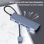 Adattatore HUB 4 in 1 USB 3.0 con cavo 1,2 m