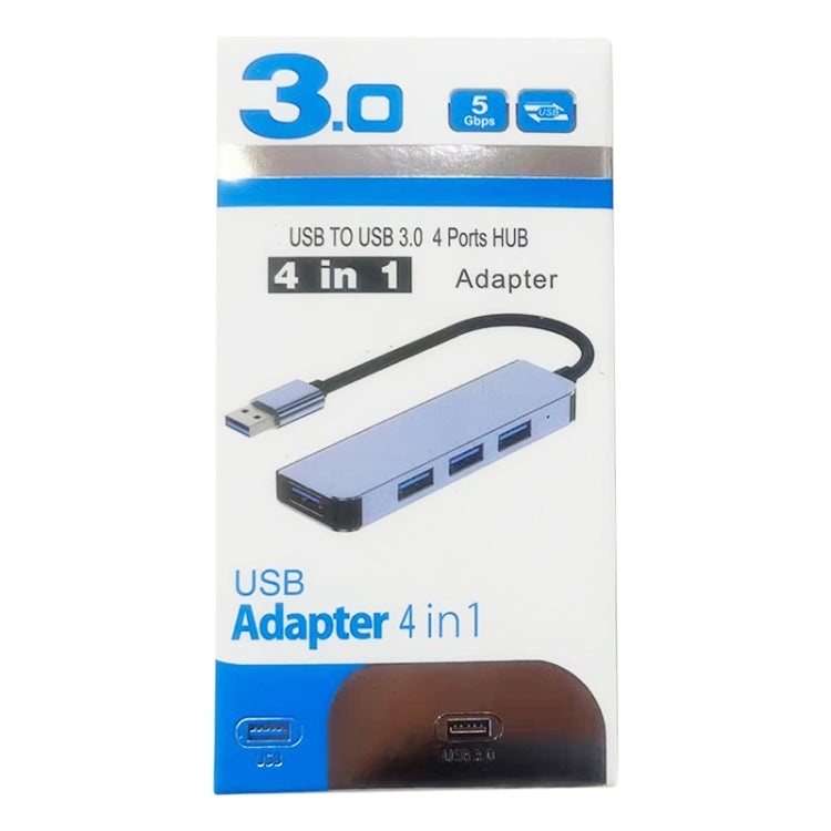 Adattatore HUB 4 in 1 USB 3.0 con cavo 1,2 m