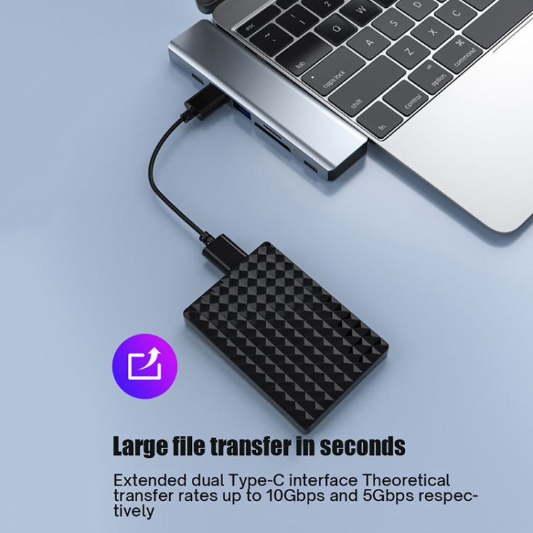 Adattatore HUB USB-C 7 in 1 con HDMI e USB 3.0