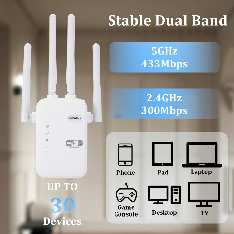 Amplificatore segnale WiFi 300Mbps 2.4G con spina americana
