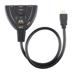 Switcher HDMI 3 ingressi 1 uscita 4K 30Hz con cavo pigtail