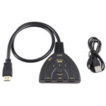 Switcher HDMI 3 ingressi 1 uscita 4K 30Hz con cavo pigtail