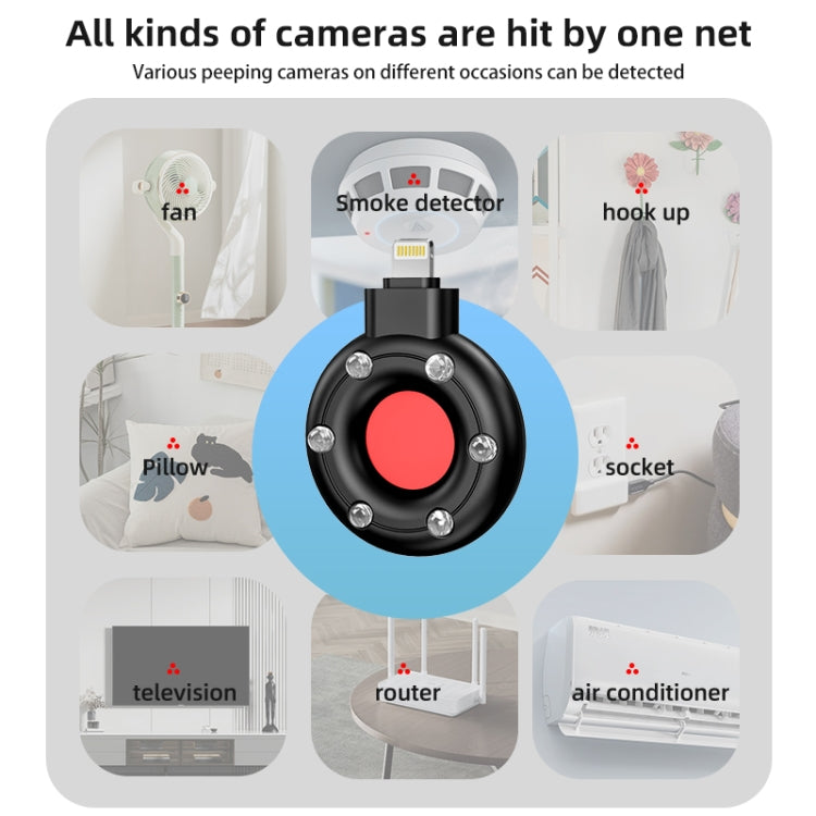 Scanner anti-furto per fotocamera con rilevatore a infrarossi 8 p