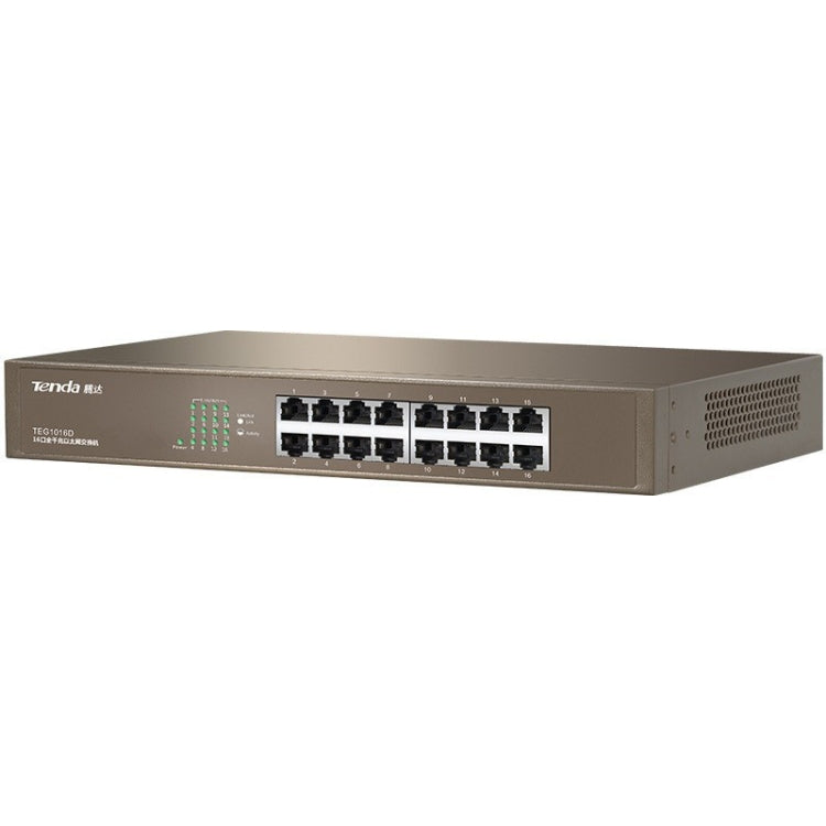 Tenda TEG1016D Switch Gigabit Ethernet 16 Porte con Protezione 6K