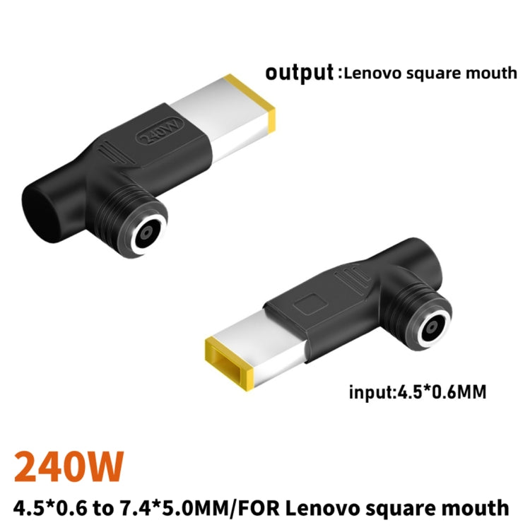 Alimentatore Lenovo 240W con connettore DC quadrato a gomito - immagine 2