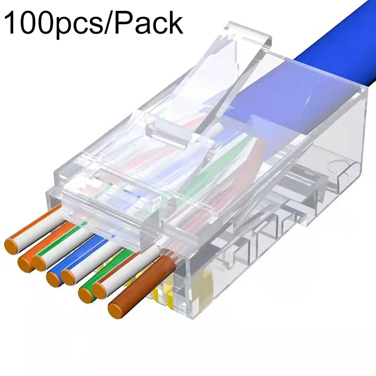 Spina modulare RJ45 passante non schermata Cat6e 100 pezzi
