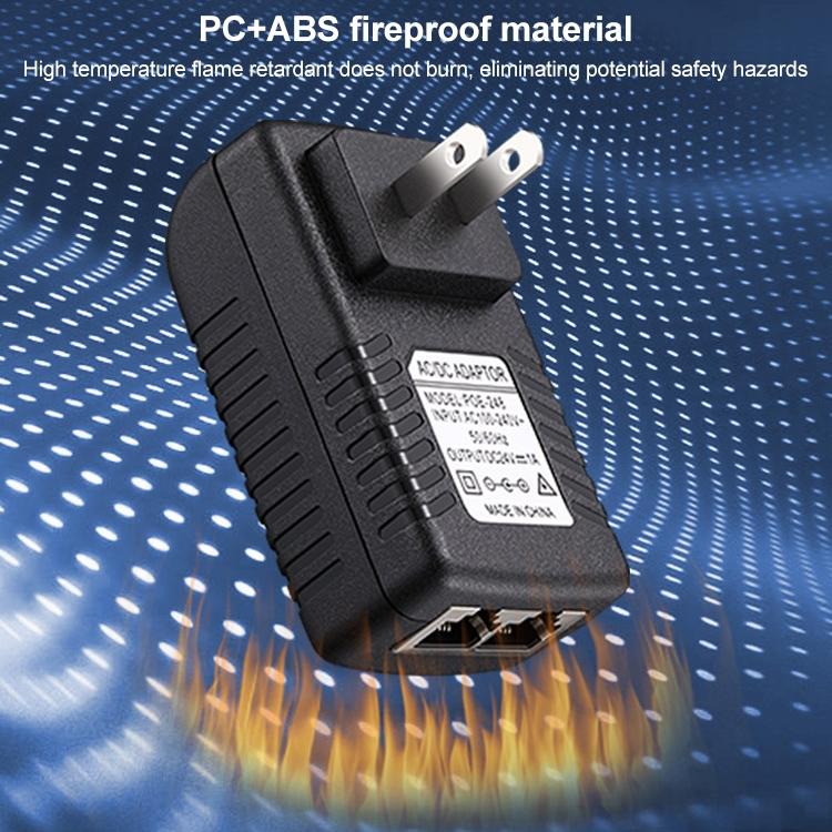 Alimentatore 24V 1A con porta POE e LAD AU Plug