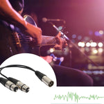 Cavo adattatore audio XLR 1 maschio a 2 femmine da 30 cm - immagine 5