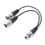 Cavo adattatore audio XLR 1 femmina a 2 maschi da 30 cm