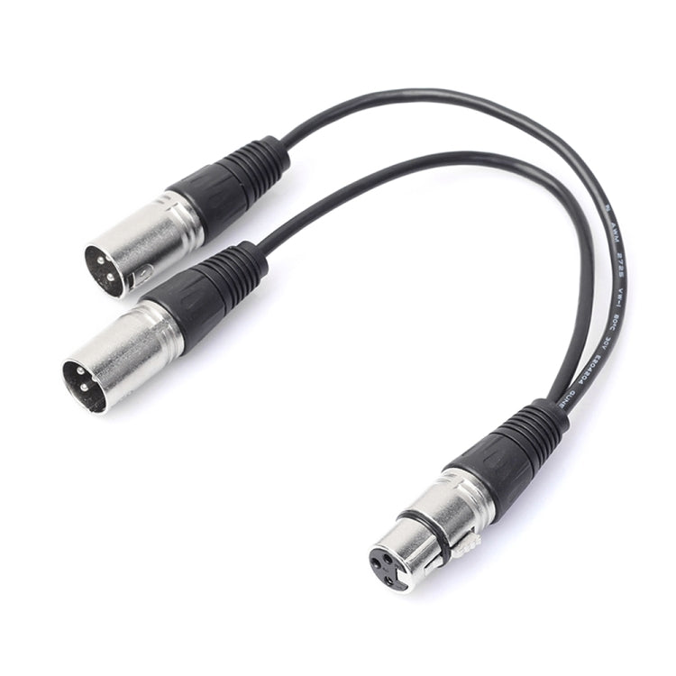 Cavo adattatore audio XLR 1 femmina a 2 maschi da 30 cm