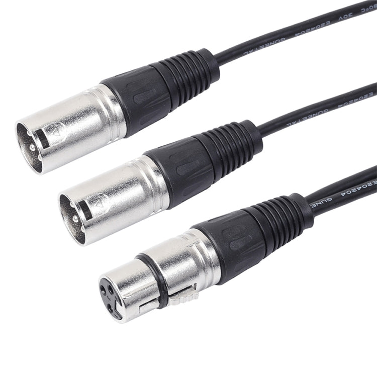 Cavo adattatore audio XLR 1 femmina a 2 maschi da 30 cm - immagine 2