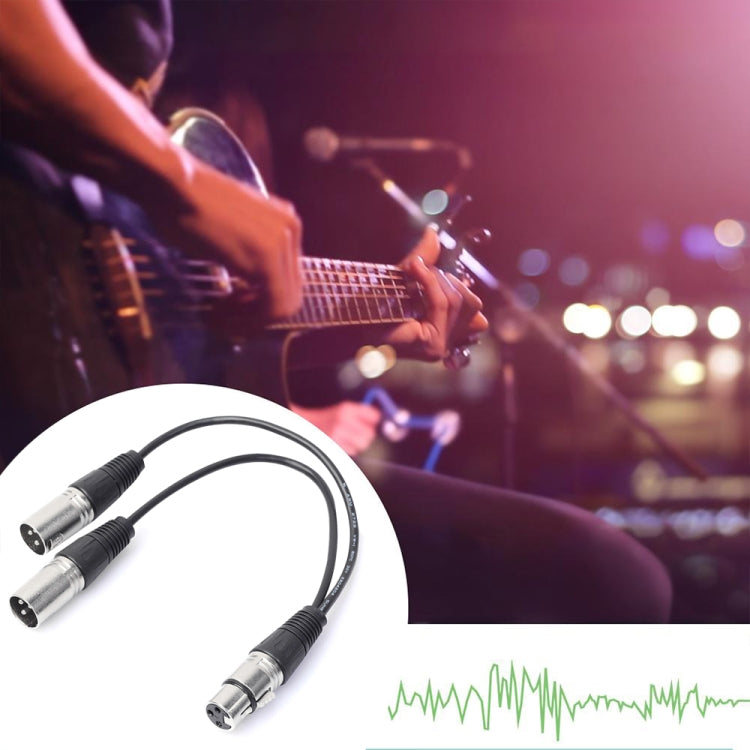 Cavo adattatore audio XLR 1 femmina a 2 maschi da 30 cm - immagine 4