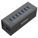 ORICO Hub USB 3.0 a 7 porte in alluminio con alimentatore