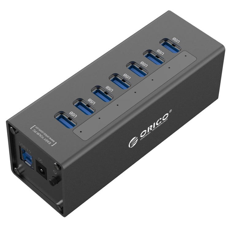 ORICO Hub USB 3.0 a 7 porte in alluminio con alimentatore