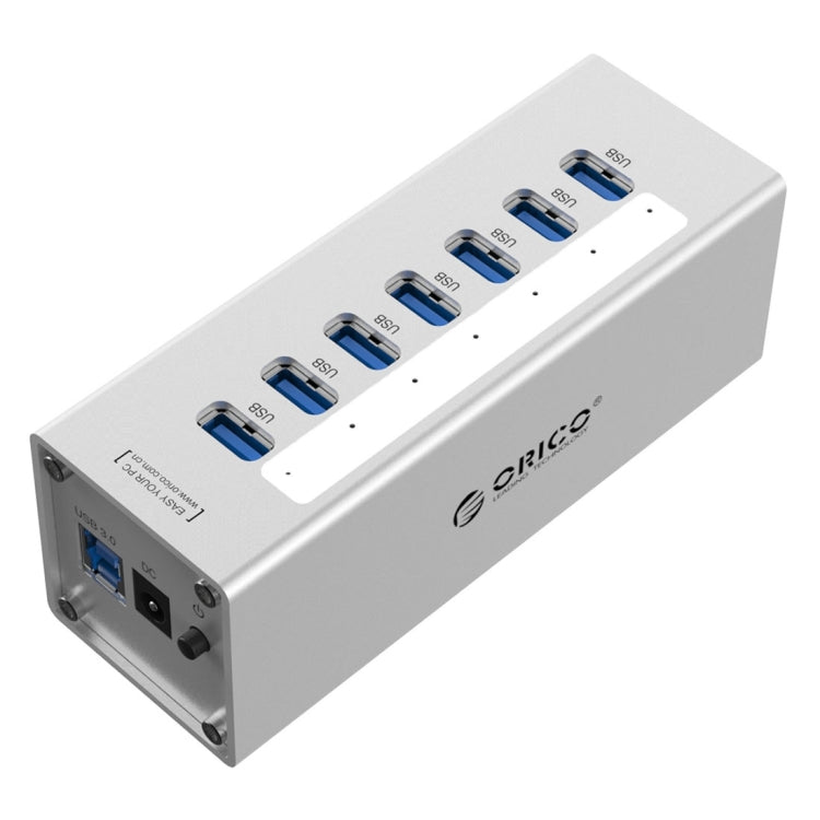 ORICO Hub USB 3.0 a 7 porte in alluminio con alimentatore