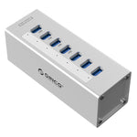 ORICO Hub USB 3.0 a 7 porte in alluminio con alimentatore