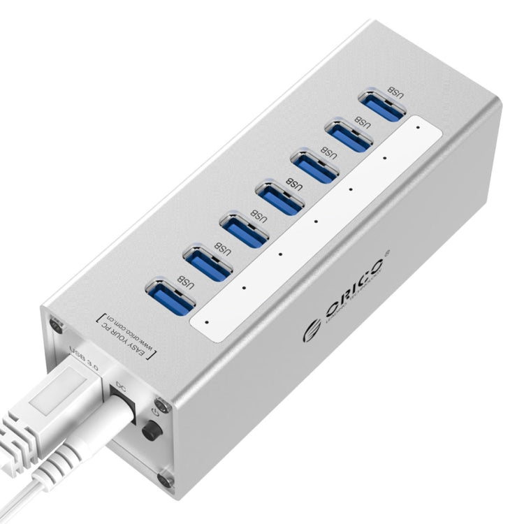 ORICO Hub USB 3.0 a 7 porte in alluminio con alimentatore