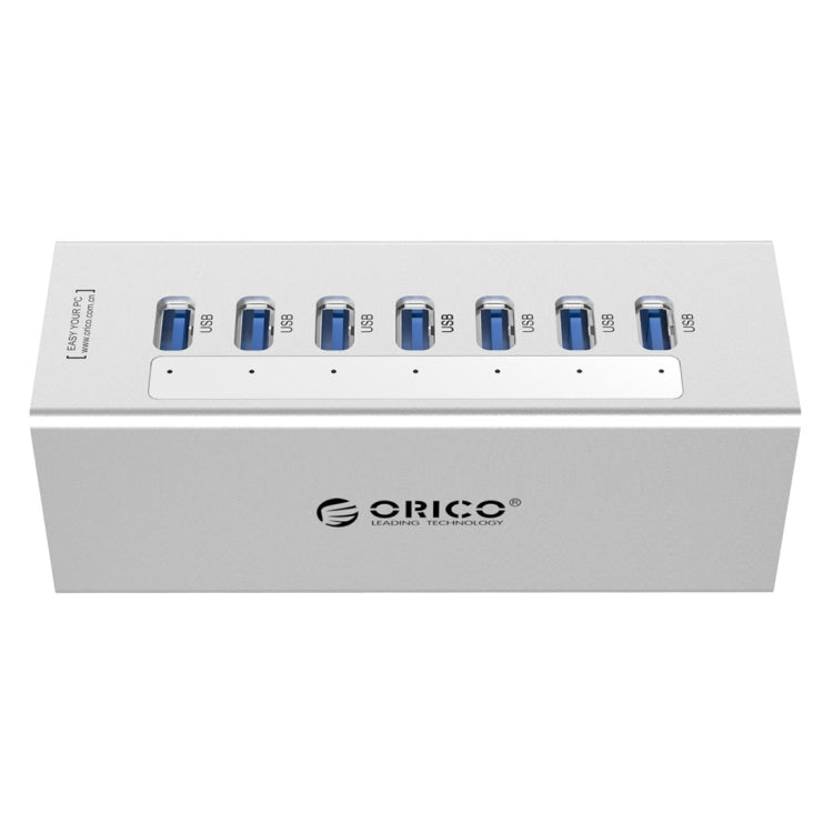 ORICO Hub USB 3.0 a 7 porte in alluminio con alimentatore