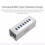 ORICO Hub USB 3.0 a 7 porte in alluminio con alimentatore
